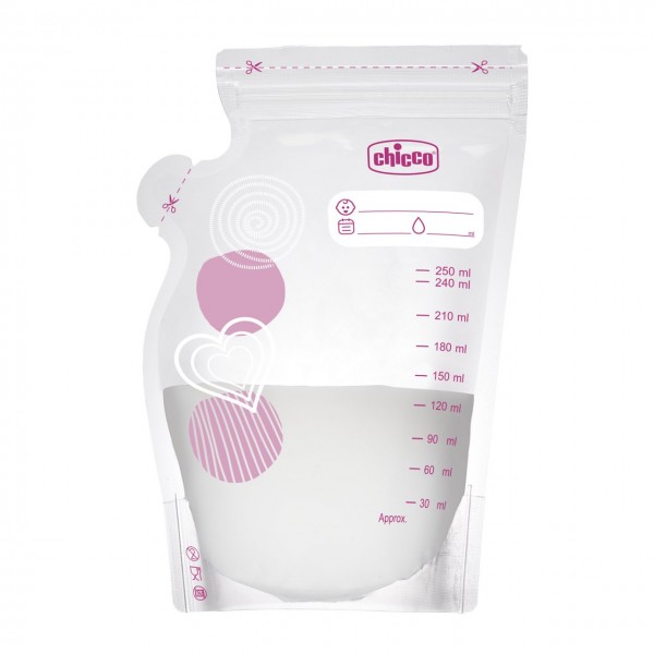 Sacchetti per Latte Materno Chicco 30 pz