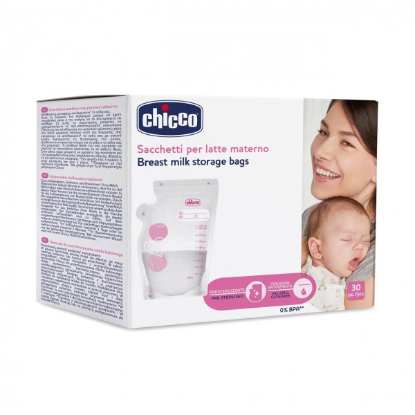 Sacchetti per Latte Materno Chicco 30 pz