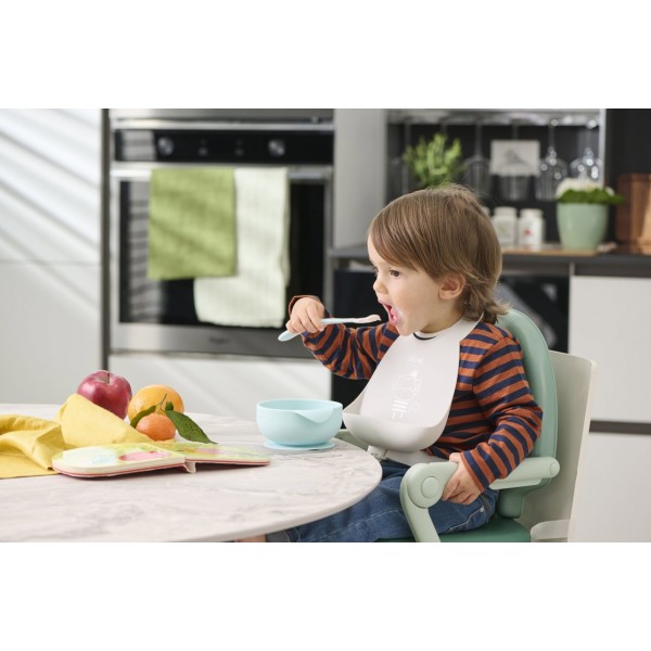 Cucchiaio Chicco in Morbido Silicone con Custodia 6m+