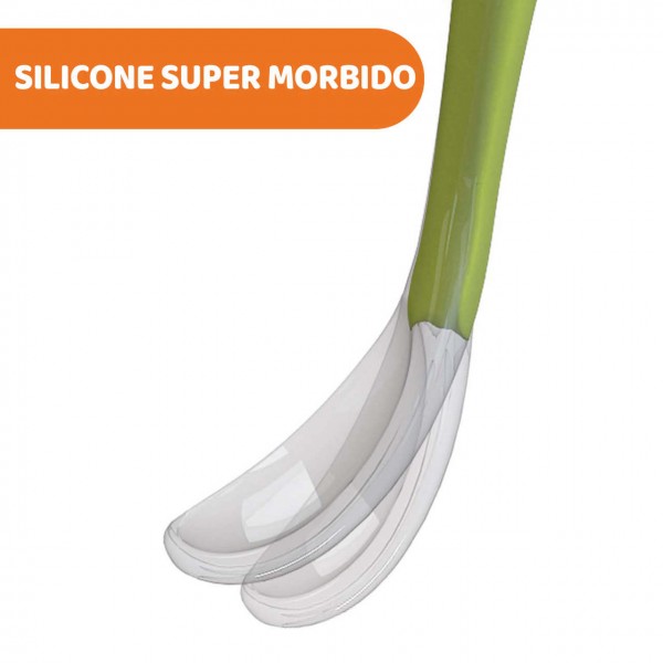 Cucchiaio Morbido Chicco Silicone 6M+ Verde 