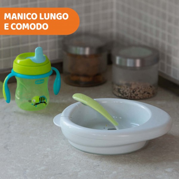 Cucchiaio Morbido Chicco Silicone 6M+ Verde 
