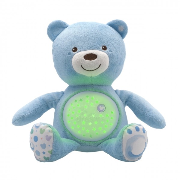 Peluche Proiettore Chicco First Dreams Baby Bear Azzurro
