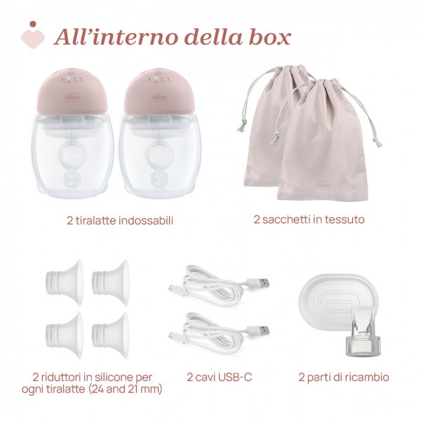 Tiralatte Elettrico Chicco Indossabile Doppio