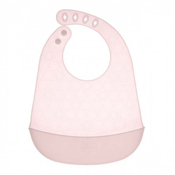 Bavaglino in Silicone Chicco Easy Roll Rosa