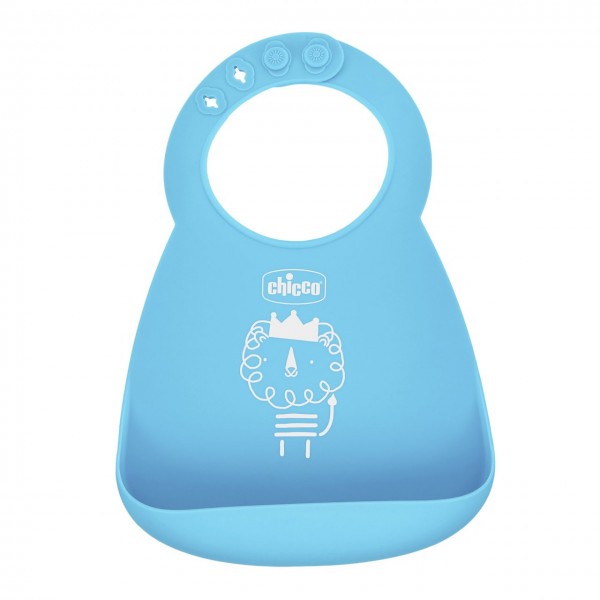 Set Pappa Chicco Easy Start in Silicone Azzurro 6m+