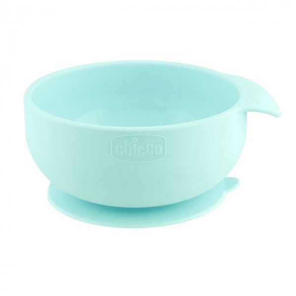 Ciotola Chicco in Silicone Azzurro