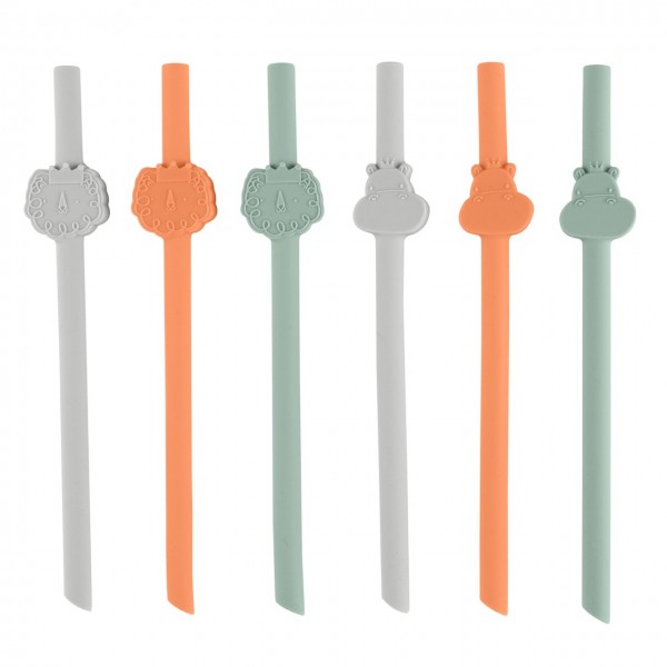 Chicco Cannucce in silicone - 6pcs 12M+ 