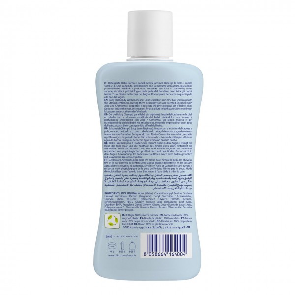 Detergente Corpo e Capelli Chicco Natural Sensation 200 ml