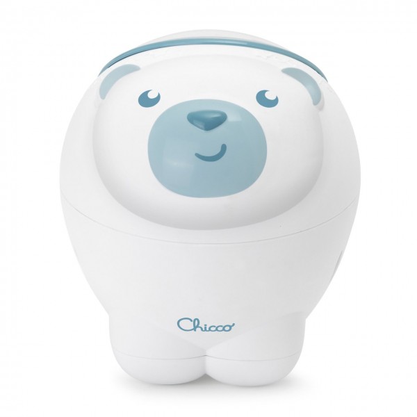 Proiettore da Lettino e Comodino Chicco Orso Polare Blu