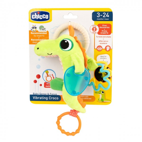 Trillino Chicco Baby Senses & Focus Coccodrillo Vibrante