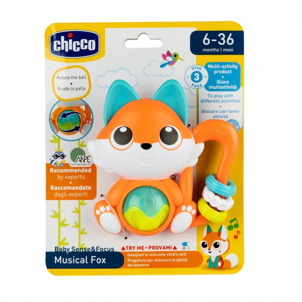 Trillino Elettronico Chicco Baby Senses & Focus Volpe