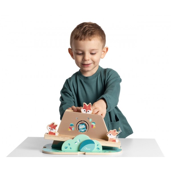 Gioco Montessoriano Chicco My Wood Friends Tana delle Volpi