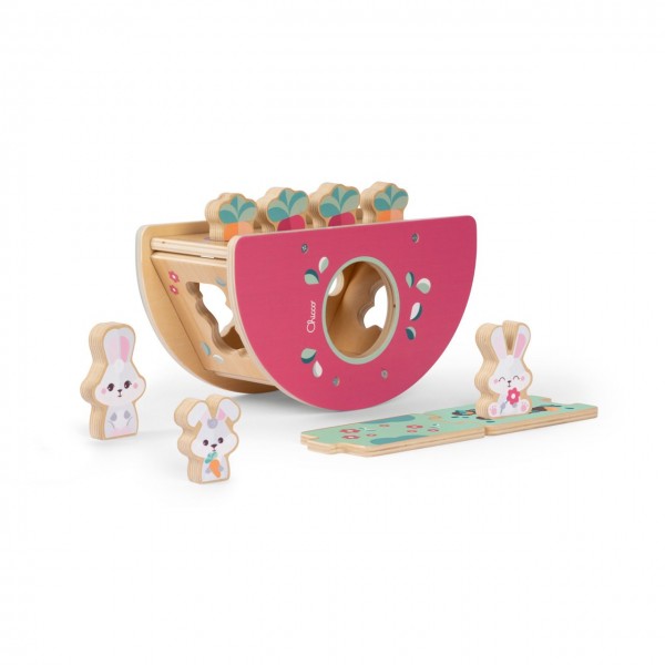 Gioco Montessoriano Chicco My Wood Friends Collina dei Coniglietti
