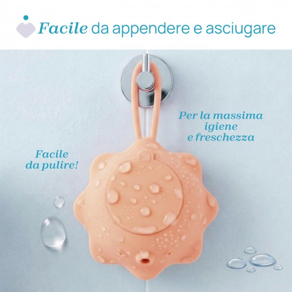 CHICCO SPAZZOLA CORPO CON DISPENSER INTEGRATO ARANCIONE