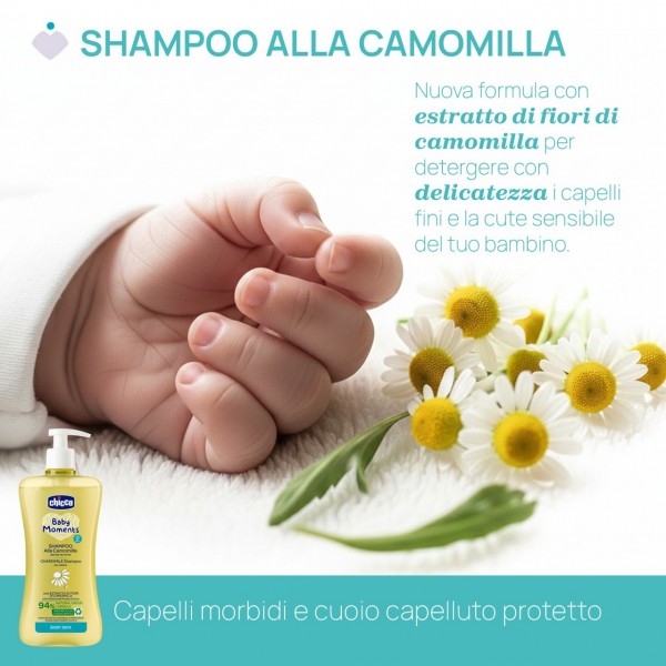 Shampoo alla Camomilla Chicco Baby Moments 500 ml
