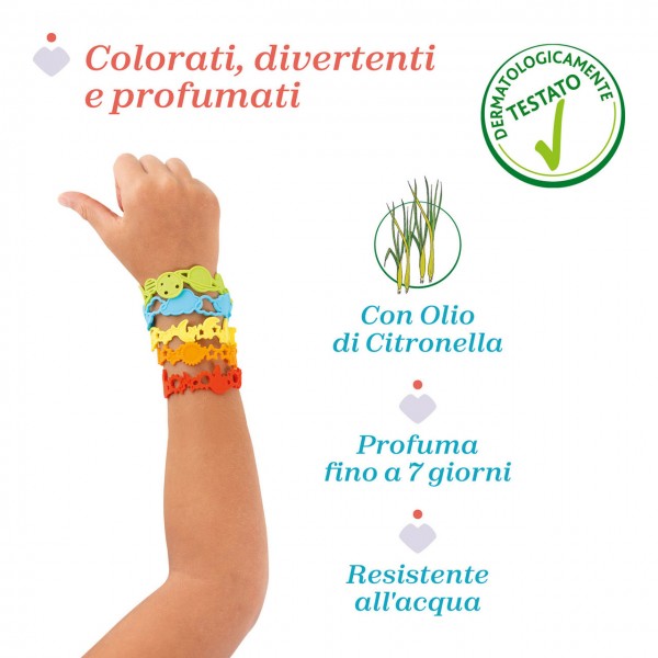 Chicco Braccialetti profumati con olio di Citronella 3Y+
