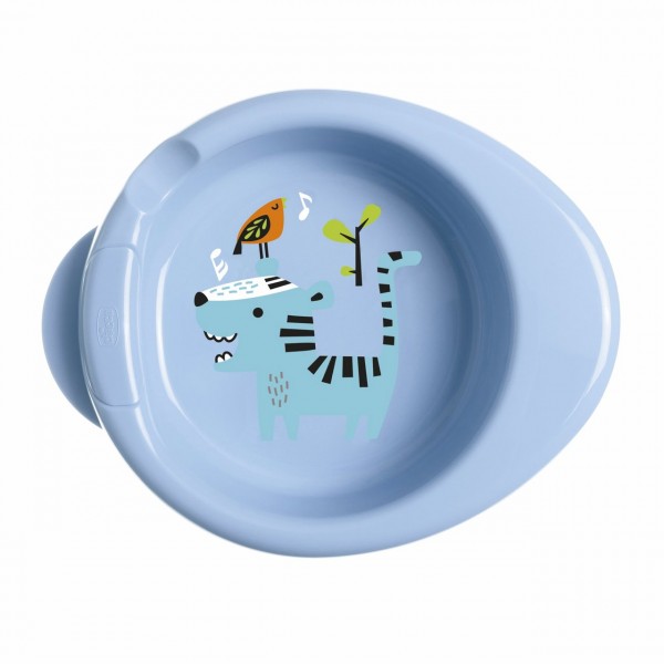 Piatto Chicco Warmy Plate Coccodrillo Azzurro