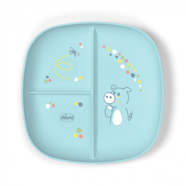 Chicco Piatto porzionato 12m+ Azzurro