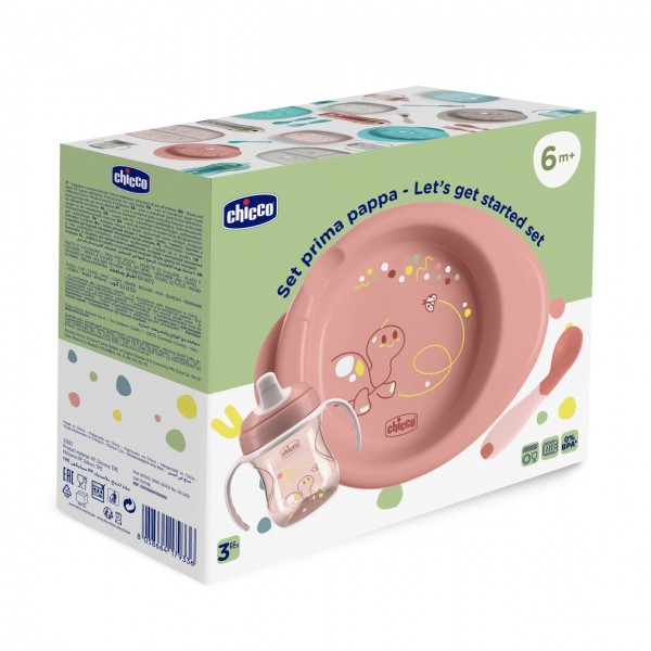 Set Prima Pappa Chicco Rosa 6m+