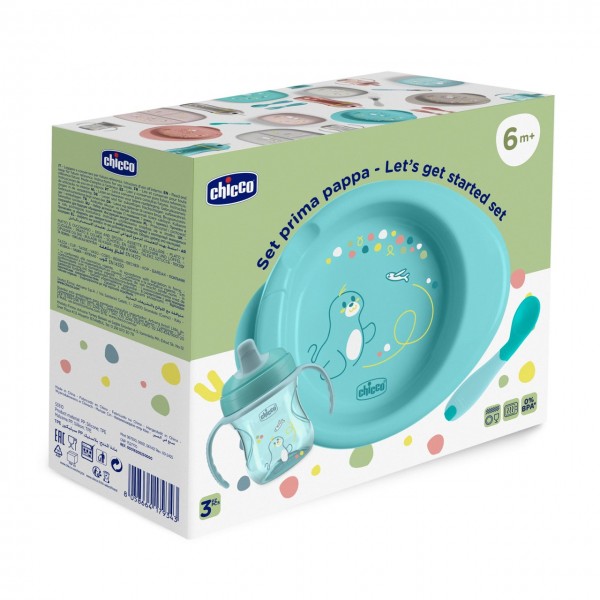 Set Prima Pappa Chicco Azzurro 6m+