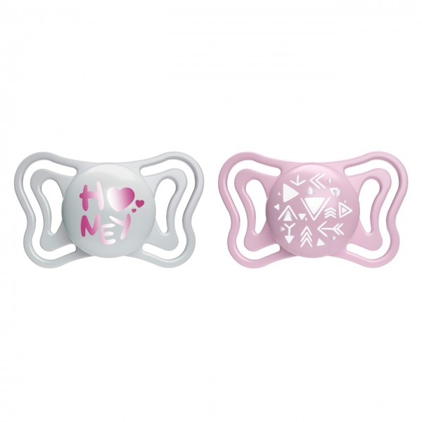 Succhietto Chicco Physio Forma Light Silicone 2 pz Rosa 2-6 m