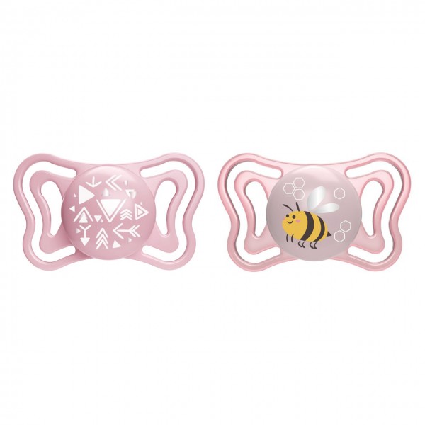 Succhietto Chicco Physio Forma Light Silicone 2 pz Rosa 2-6 m