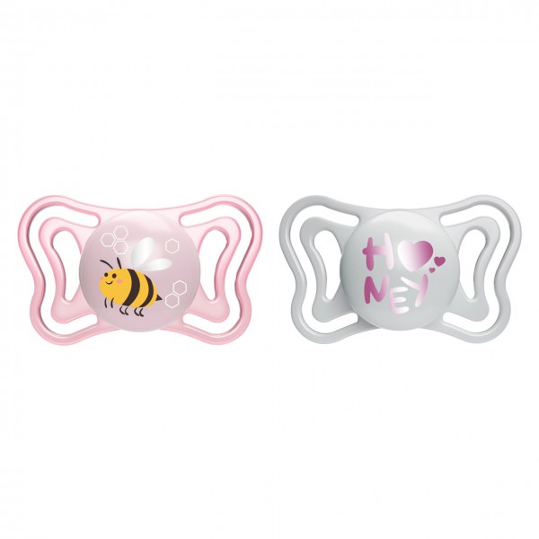 Succhietto Chicco Physio Forma Light Silicone 2 pz Rosa 2-6 m