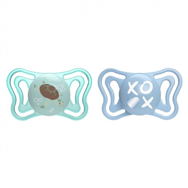 Succhietto Chicco Physio Forma Light Silicone 2 pz Azzurro 6-16 m