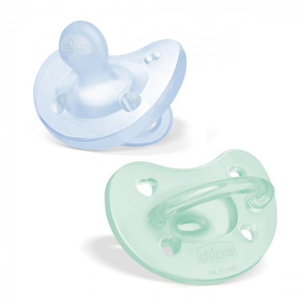 Gommotto Chicco PhysioForma Soft Silicone 2-6m Azzurro 2Pz