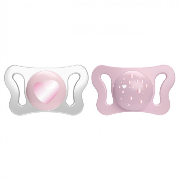 Succhietto Chicco Physio Forma Micrò Rosa Silicone 2 pz 0-2 m
