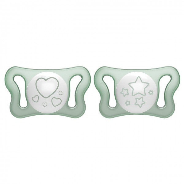 Succhietto Chicco Physio Forma Micrò Glow Silicone 0-2 m