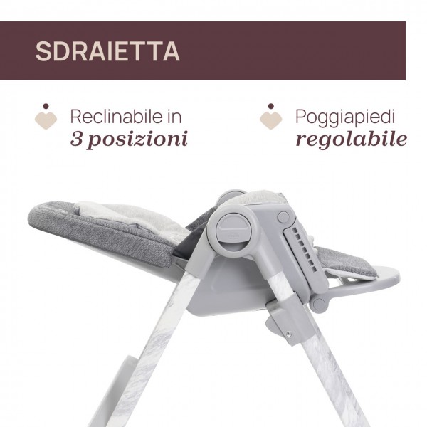 Seggiolone Chicco Polly Armonia evolutivo da 0 Mesi a 40 kg Carrara