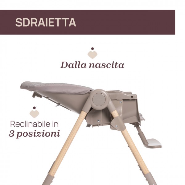 Seggiolone Chicco Polly Essential Ash