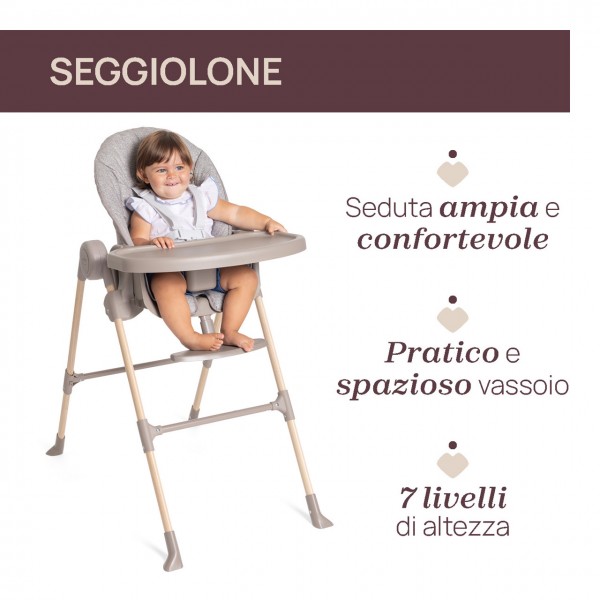 Seggiolone Chicco Polly Essential Ash