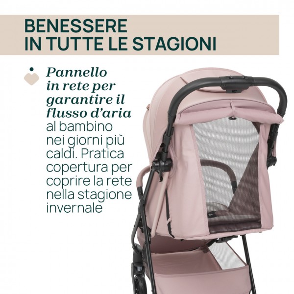 Passeggino Chicco Taormina Blush 0m+ Portata 22 Kg