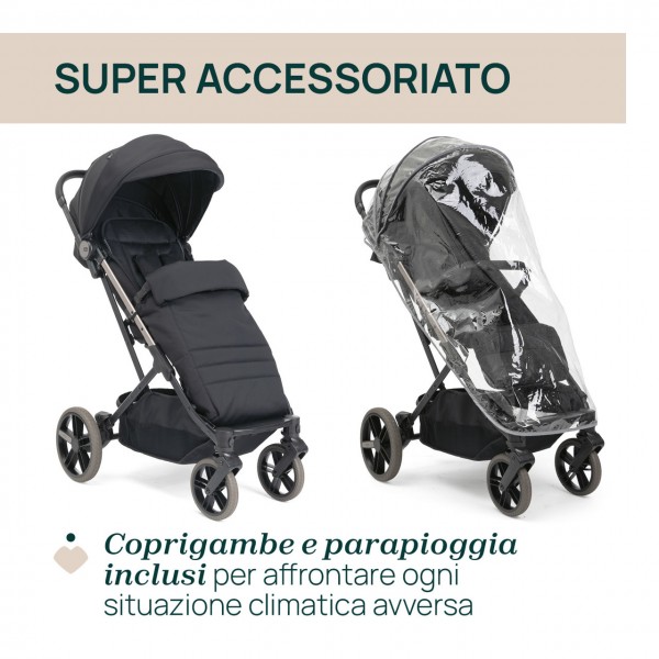 Passeggino Chicco Dolomiti Charcoal Portata 22 Kg