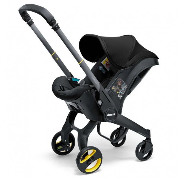 Seggiolino Auto Passeggino Doona I 2 In 1 i-Size Gruppo 0+ Nitro Black