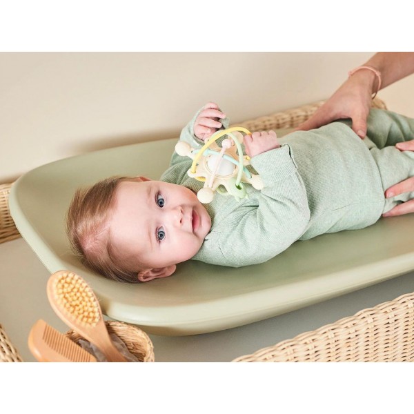 Materassino fasciatoio Nattou Softy Verde in schiuma senza BPA