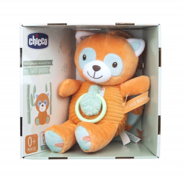 Peluche Carillon per Lettino Chicco My Sweet DouDou Red Panda Musical Box