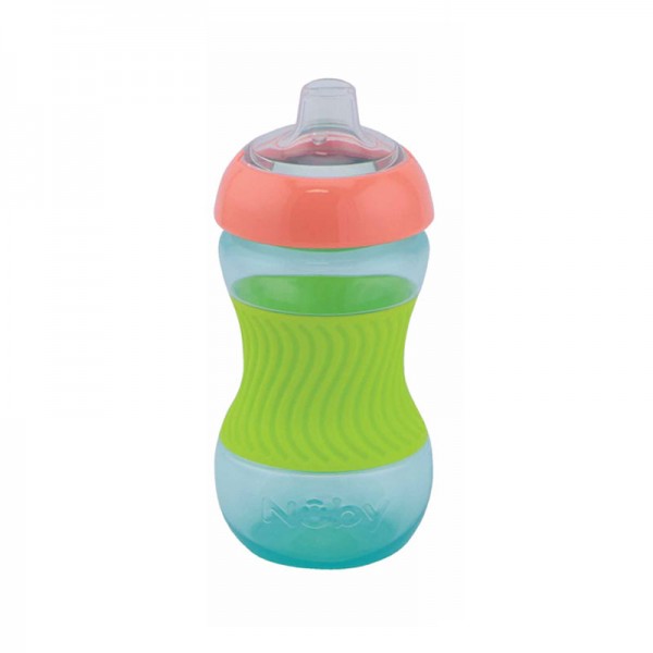 Nuby Mini Borraccia Easy Grip con Beccuccio in Silicone 180ml - dai 4 mesi in sù