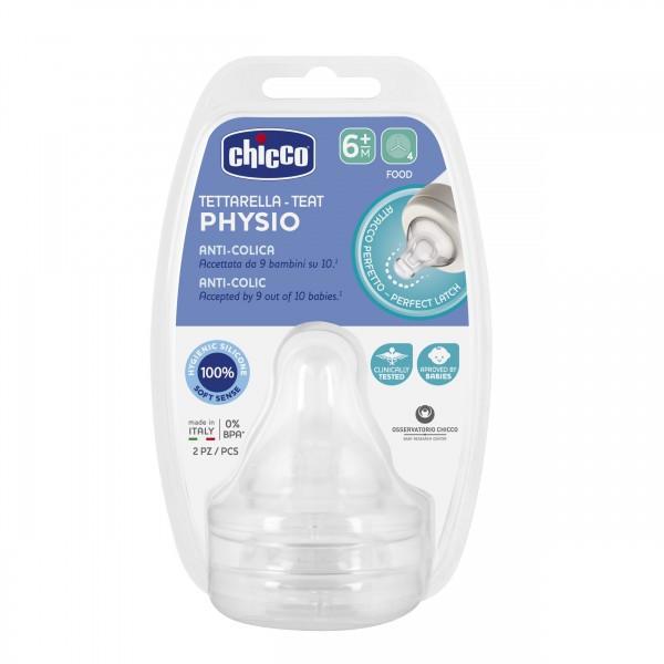 Tettarella Chicco Physio Flusso Pappa 2 pz 