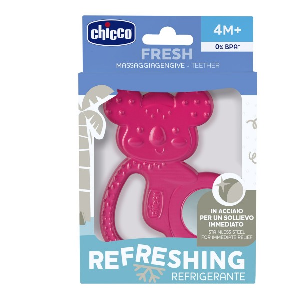 Massaggiagengive Refrigerante Chicco Inox Refreshing Rosa