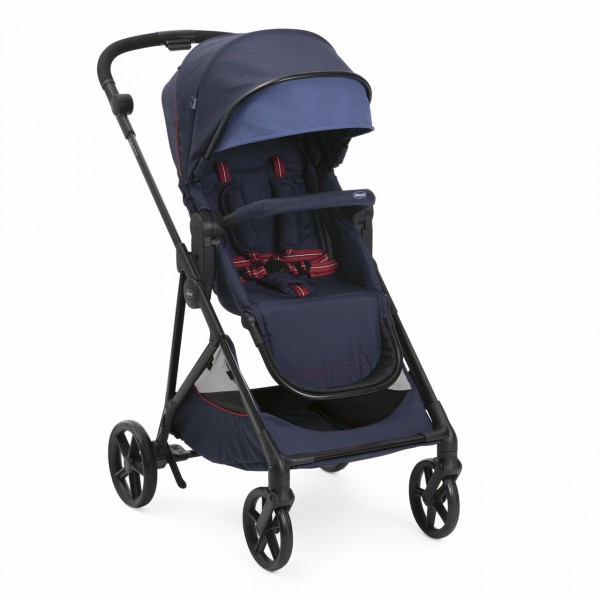 Trio Chicco Seety Oxford Blue con Seggiolino Kory Essential i-Size Black