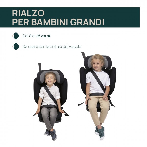 Seggiolino Auto Chicco Fold&Go S (100-150 cm) Glam Grey 3+