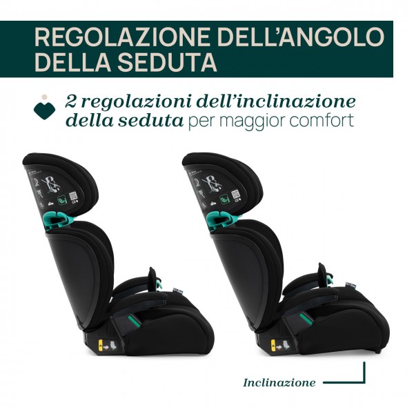 Seggiolino Auto Chicco Quizy Lite i-Size (100-150 cm) Pure Black 3+