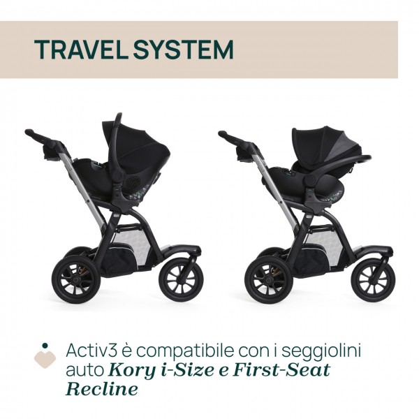 Passeggino Chicco Activ3 Ebony
