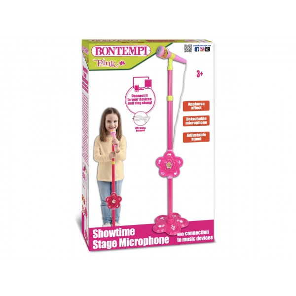 Microfono Bontempi Pink da Palcoscenico