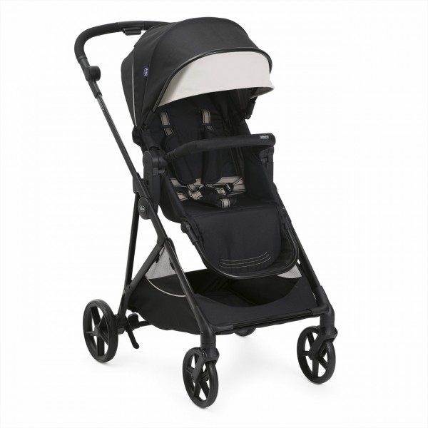 Trio Chicco Seety Etna Black con Seggiolino Kory Essential i-Size Black Portata 22 Kg