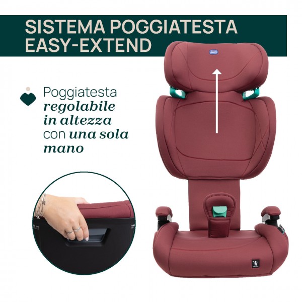Chicco Seggiolino auto Quizy Lite i-Size Ruby (100-150 cm)