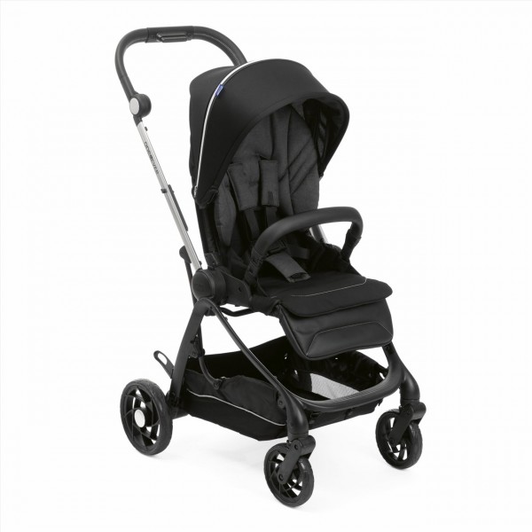 Trio Chicco One4Ever Light Pirate Black con Seggiolino Auto Kory Black